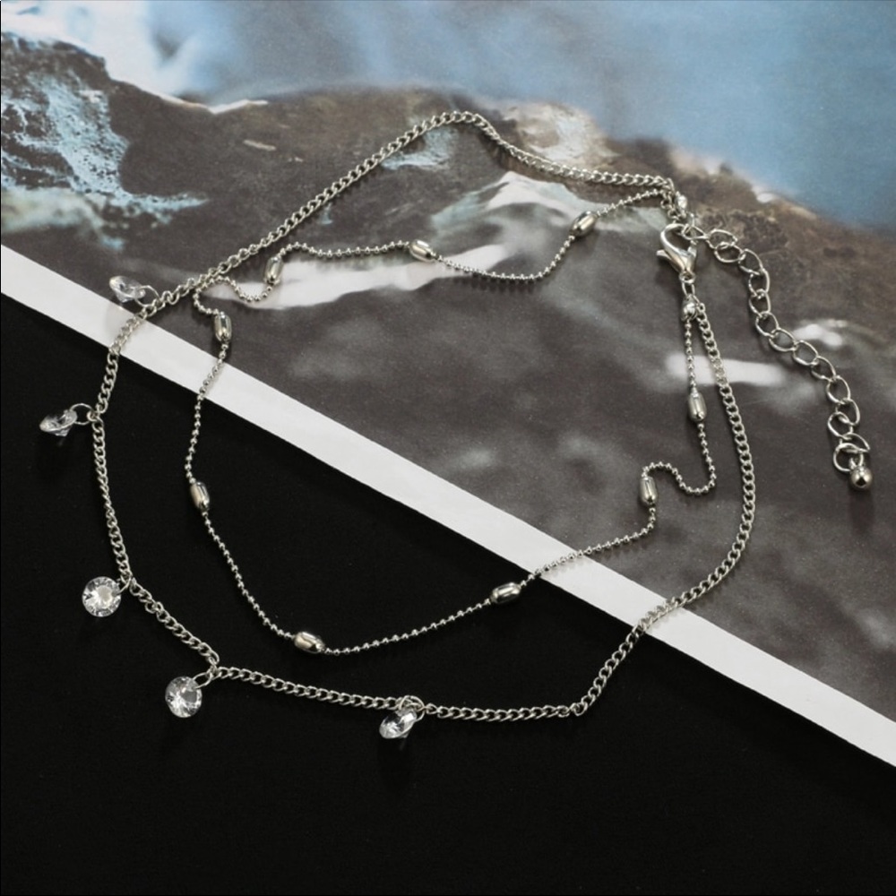 • Savanna • Boho Crystal Layer Choker - Picture 5 of 5